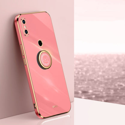 XINLI Straight Edge 6D Electroplate TPU Phone Case with Ring Holder, For Xiaomi Mi 8, For Xiaomi Mi 9, For Xiaomi Mi 10 5G