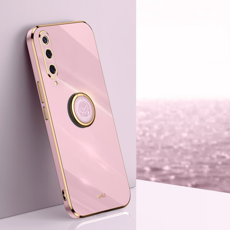 XINLI Straight Edge 6D Electroplate TPU Phone Case with Ring Holder, For Xiaomi Mi 8, For Xiaomi Mi 9, For Xiaomi Mi 10 5G