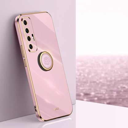XINLI Straight Edge 6D Electroplate TPU Phone Case with Ring Holder, For Xiaomi Mi 10S, For Xiaomi Mi 10T Lite 5G, For Xiaomi Mi 11
