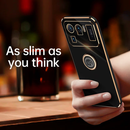 XINLI Straight Edge 6D Electroplate TPU Phone Case with Ring Holder, For Xiaomi Mi 11 Ultra, For Xiaomi Mi 11 Lite, For Xiaomi Redmi K30 Pro