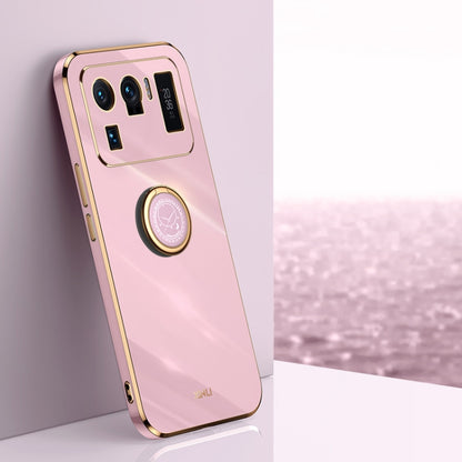 XINLI Straight Edge 6D Electroplate TPU Phone Case with Ring Holder, For Xiaomi Mi 11 Ultra, For Xiaomi Mi 11 Lite, For Xiaomi Redmi K30 Pro