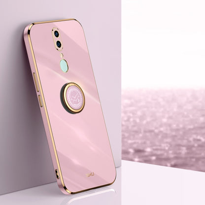 XINLI Straight Edge 6D Electroplate TPU Phone Case with Ring Holder, For OPPO A92s, For OPPO A93, For OPPO F11