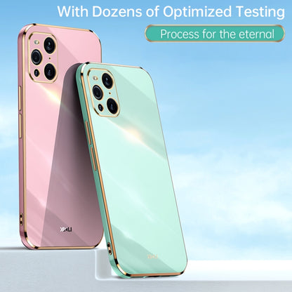 XINLI Straight Edge 6D Electroplate TPU Phone Case, For OPPO Find X3 Pro, For OPPO K9, For OPPO Reno4