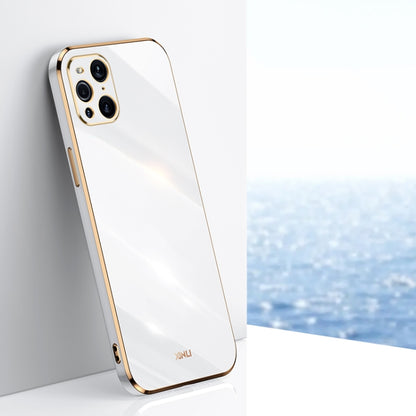 XINLI Straight Edge 6D Electroplate TPU Phone Case, For OPPO Find X3 Pro, For OPPO K9, For OPPO Reno4