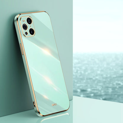 XINLI Straight Edge 6D Electroplate TPU Phone Case, For OPPO Find X3 Pro, For OPPO K9, For OPPO Reno4