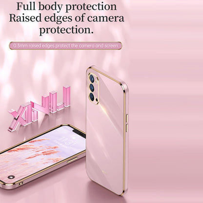 XINLI Straight Edge 6D Electroplate TPU Phone Case, For OPPO Reno4 Pro, For OPPO Reno4 SE, For OPPO Reno5 4G