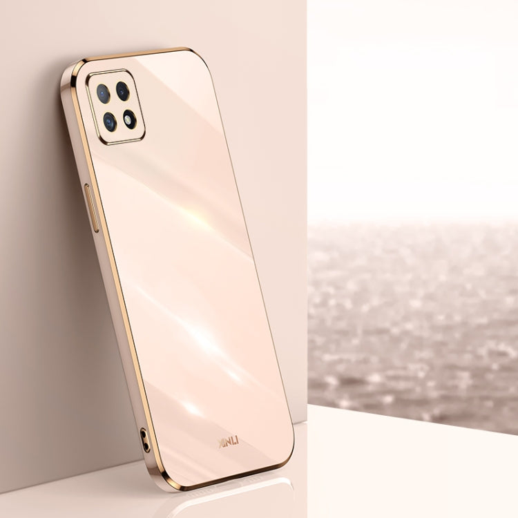 XINLI Straight Edge 6D Electroplate TPU Phone Case, For OPPO Reno4 Pro, For OPPO Reno4 SE, For OPPO Reno5 4G