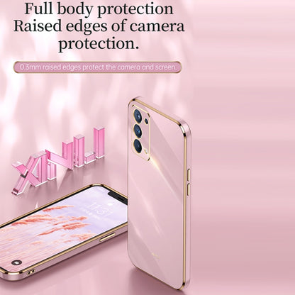 XINLI Straight Edge 6D Electroplate TPU Phone Case, For OPPO Reno5 Pro, For OPPO Reno5 Pro+, For OPPO Reno6 Pro+ 5G
