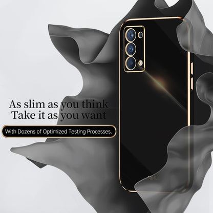 XINLI Straight Edge 6D Electroplate TPU Phone Case, For OPPO Reno5 Pro, For OPPO Reno5 Pro+, For OPPO Reno6 Pro+ 5G