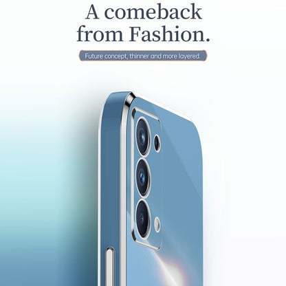 XINLI Straight Edge 6D Electroplate TPU Phone Case, For OPPO Reno5 Pro, For OPPO Reno5 Pro+, For OPPO Reno6 Pro+ 5G