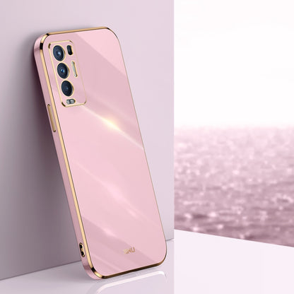 XINLI Straight Edge 6D Electroplate TPU Phone Case, For OPPO Reno5 Pro, For OPPO Reno5 Pro+, For OPPO Reno6 Pro+ 5G