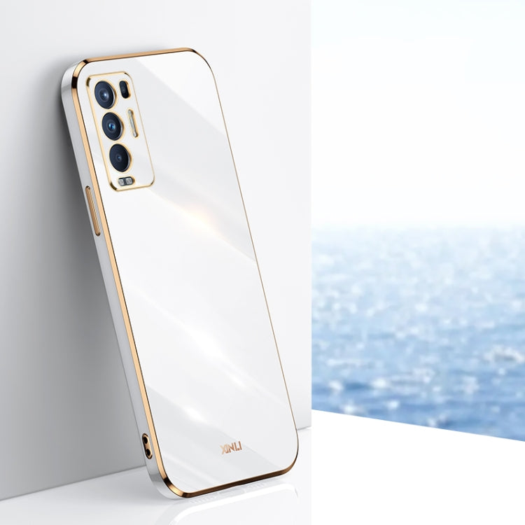 XINLI Straight Edge 6D Electroplate TPU Phone Case, For OPPO Reno5 Pro, For OPPO Reno5 Pro+, For OPPO Reno6 Pro+ 5G