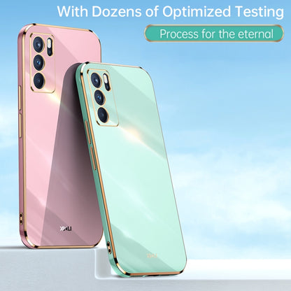 XINLI Straight Edge 6D Electroplate TPU Phone Case, For OPPO Reno6 5G, For OPPO Reno6 Pro 5G, For OPPO A53 5G, For OPPO A53