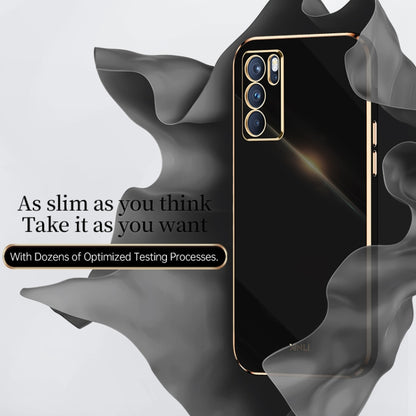 XINLI Straight Edge 6D Electroplate TPU Phone Case, For OPPO Reno6 5G, For OPPO Reno6 Pro 5G, For OPPO A53 5G, For OPPO A53