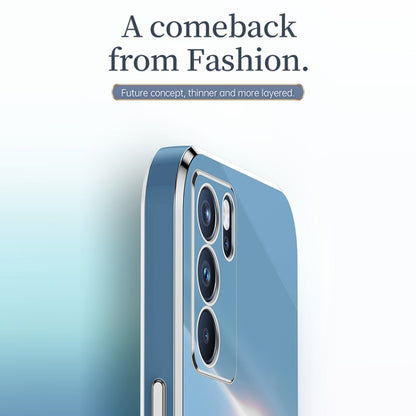 XINLI Straight Edge 6D Electroplate TPU Phone Case, For OPPO Reno6 5G, For OPPO Reno6 Pro 5G, For OPPO A53 5G, For OPPO A53