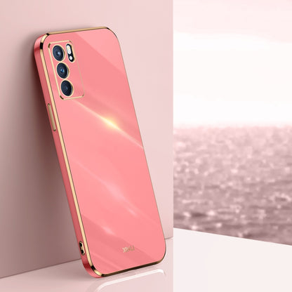 XINLI Straight Edge 6D Electroplate TPU Phone Case, For OPPO Reno6 5G, For OPPO Reno6 Pro 5G, For OPPO A53 5G, For OPPO A53