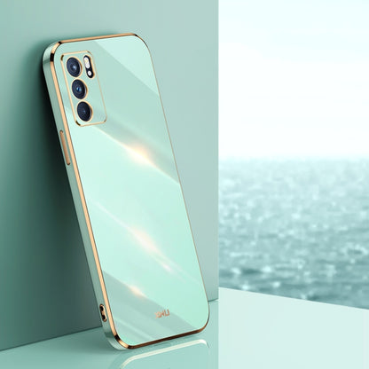 XINLI Straight Edge 6D Electroplate TPU Phone Case, For OPPO Reno6 5G, For OPPO Reno6 Pro 5G, For OPPO A53 5G, For OPPO A53