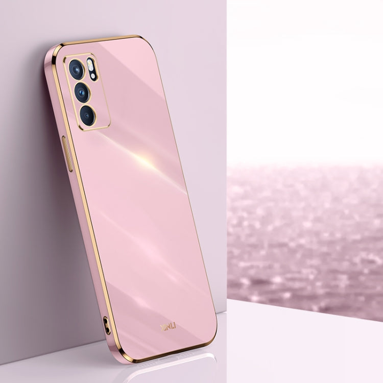 XINLI Straight Edge 6D Electroplate TPU Phone Case, For OPPO Reno6 5G, For OPPO Reno6 Pro 5G, For OPPO A53 5G, For OPPO A53