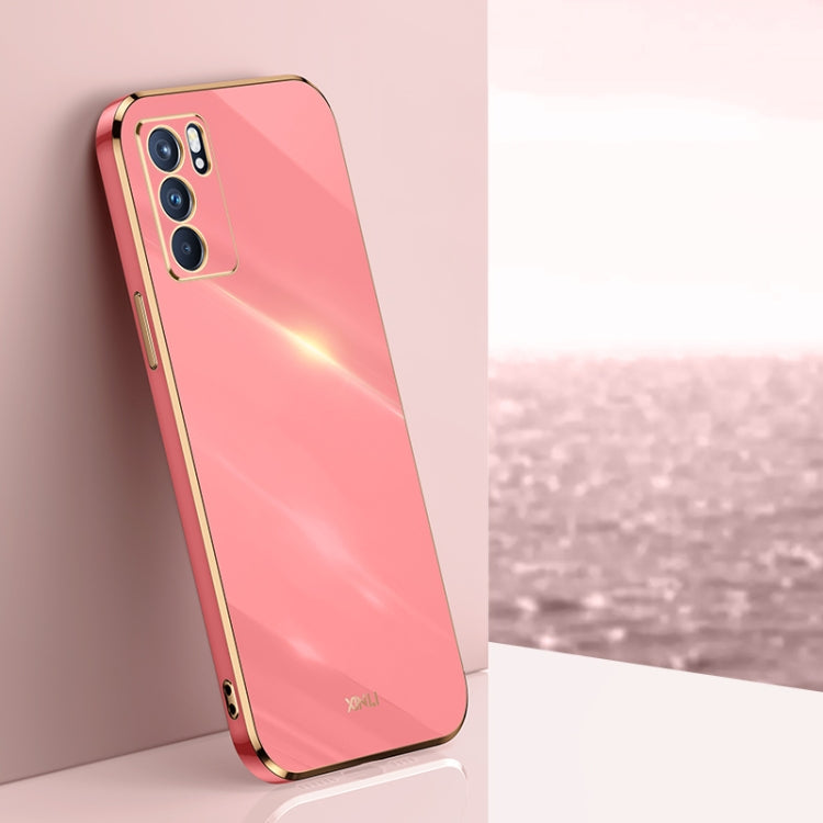 XINLI Straight Edge 6D Electroplate TPU Phone Case, For OPPO Reno6 5G, For OPPO Reno6 Pro 5G, For OPPO A53 5G, For OPPO A53