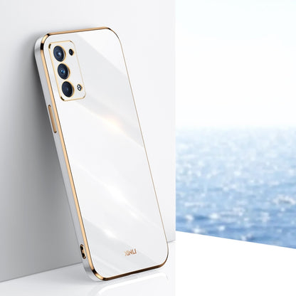 XINLI Straight Edge 6D Electroplate TPU Phone Case, For OPPO Reno5 Pro, For OPPO Reno5 Pro+, For OPPO Reno6 Pro+ 5G