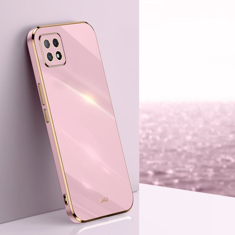 XINLI Straight Edge 6D Electroplate TPU Phone Case, For OPPO Reno6 5G, For OPPO Reno6 Pro 5G, For OPPO A53 5G, For OPPO A53
