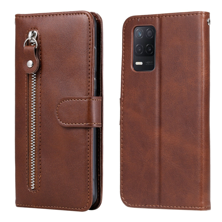 Fashion Calf Texture Zipper Horizontal Flip Leather Case with Stand & Card Slots & Wallet Function, For OnePlus Nord N200 5G, For OnePlus Nord CE 5G, For OPPO Realme 8 5G / Realme V13 5G, For OPPO Realme GT 5G