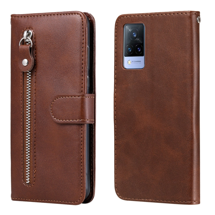 Fashion Calf Texture Zipper Horizontal Flip Leather Case with Stand & Card Slots & Wallet Function, For vivo V21 5G / 4G, For vivo V21e 4G / Y73 2021, For Samsung Galaxy A03s