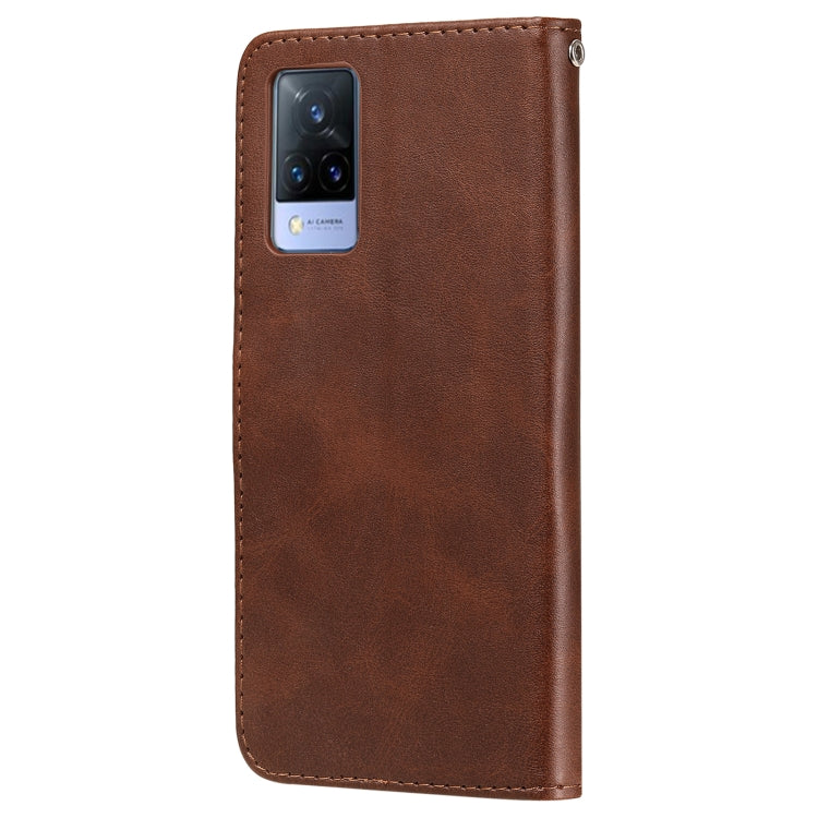 Fashion Calf Texture Zipper Horizontal Flip Leather Case with Stand & Card Slots & Wallet Function, For vivo V21 5G / 4G, For vivo V21e 4G / Y73 2021, For Samsung Galaxy A03s