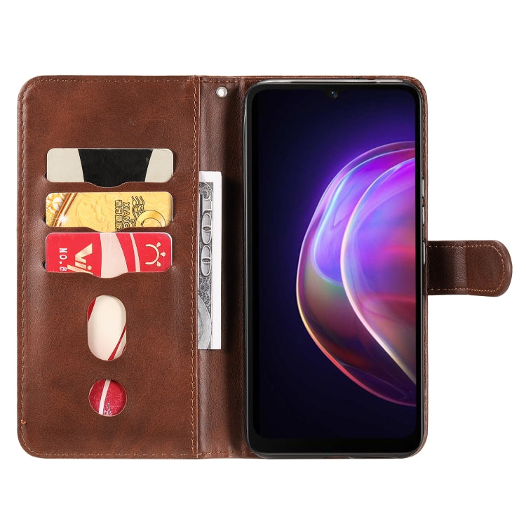 Fashion Calf Texture Zipper Horizontal Flip Leather Case with Stand & Card Slots & Wallet Function, For vivo V21 5G / 4G, For vivo V21e 4G / Y73 2021, For Samsung Galaxy A03s
