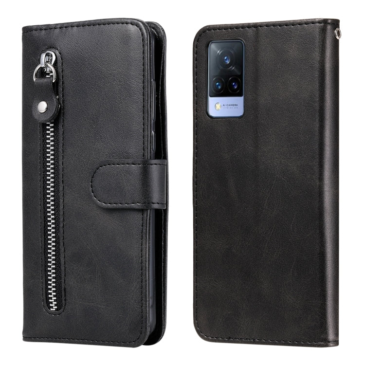 Fashion Calf Texture Zipper Horizontal Flip Leather Case with Stand & Card Slots & Wallet Function, For vivo V21 5G / 4G, For vivo V21e 4G / Y73 2021, For Samsung Galaxy A03s