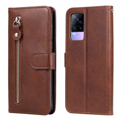 Fashion Calf Texture Zipper Horizontal Flip Leather Case with Stand & Card Slots & Wallet Function, For vivo V21 5G / 4G, For vivo V21e 4G / Y73 2021, For Samsung Galaxy A03s