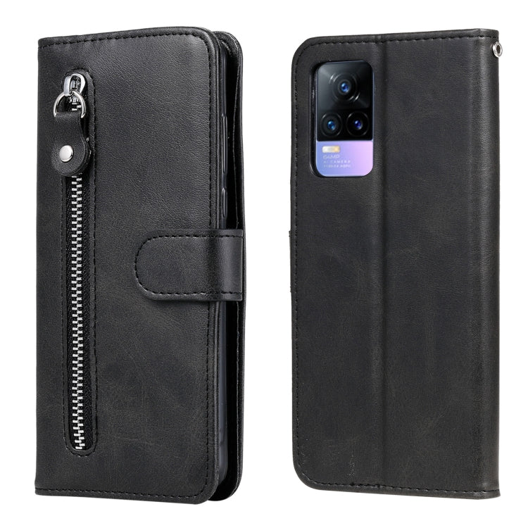 Fashion Calf Texture Zipper Horizontal Flip Leather Case with Stand & Card Slots & Wallet Function, For vivo V21 5G / 4G, For vivo V21e 4G / Y73 2021, For Samsung Galaxy A03s