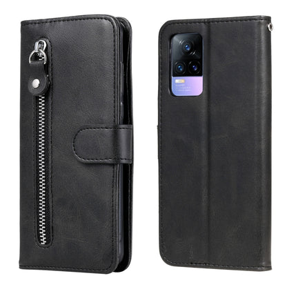 Fashion Calf Texture Zipper Horizontal Flip Leather Case with Stand & Card Slots & Wallet Function, For vivo V21 5G / 4G, For vivo V21e 4G / Y73 2021, For Samsung Galaxy A03s
