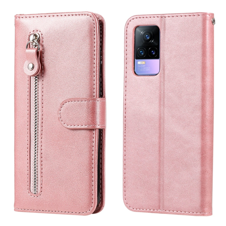 Fashion Calf Texture Zipper Horizontal Flip Leather Case with Stand & Card Slots & Wallet Function, For vivo V21 5G / 4G, For vivo V21e 4G / Y73 2021, For Samsung Galaxy A03s