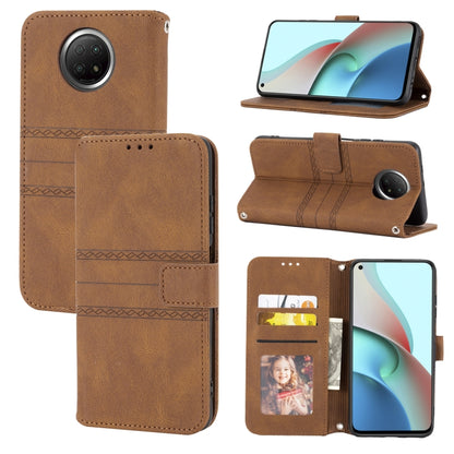 Embossed Striped Magnetic Buckle PU + TPU Horizontal Flip Leather Case with Holder & Card Slot & Wallet & Photo Frame & Sling, For Xiaomi Redmi Note 9 5G, For Xiaomi Redmi Note 9 Pro Max, For Xiaomi Redmi Note 10, For Xiaomi Redmi Note 10 5G