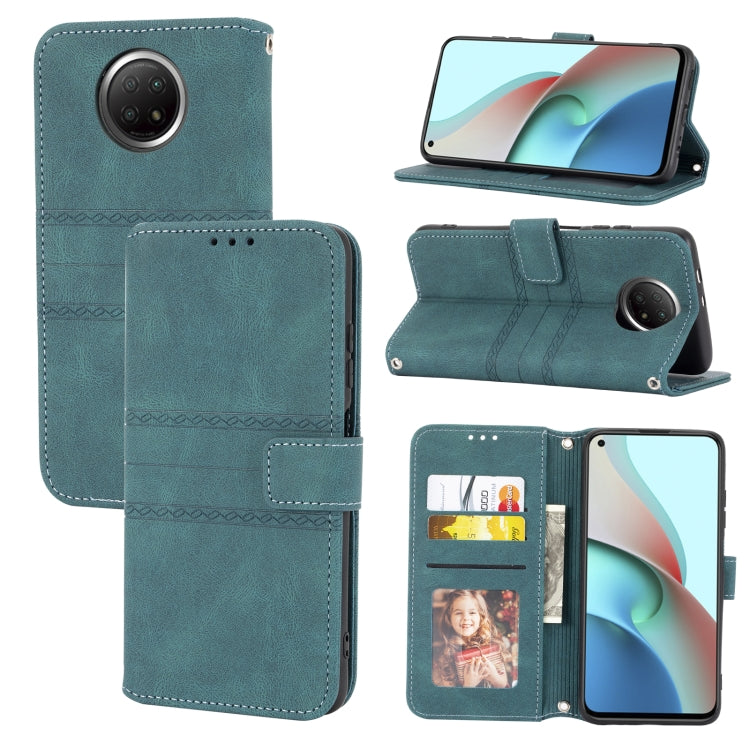 Embossed Striped Magnetic Buckle PU + TPU Horizontal Flip Leather Case with Holder & Card Slot & Wallet & Photo Frame & Sling, For Xiaomi Redmi Note 9 5G, For Xiaomi Redmi Note 9 Pro Max, For Xiaomi Redmi Note 10, For Xiaomi Redmi Note 10 5G