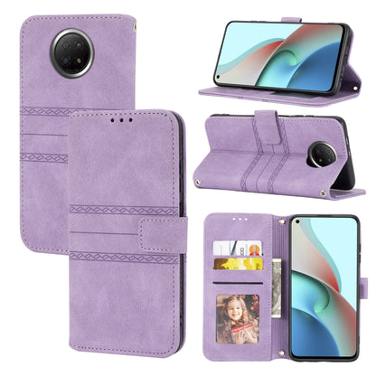 Embossed Striped Magnetic Buckle PU + TPU Horizontal Flip Leather Case with Holder & Card Slot & Wallet & Photo Frame & Sling, For Xiaomi Redmi Note 9 5G, For Xiaomi Redmi Note 9 Pro Max, For Xiaomi Redmi Note 10, For Xiaomi Redmi Note 10 5G