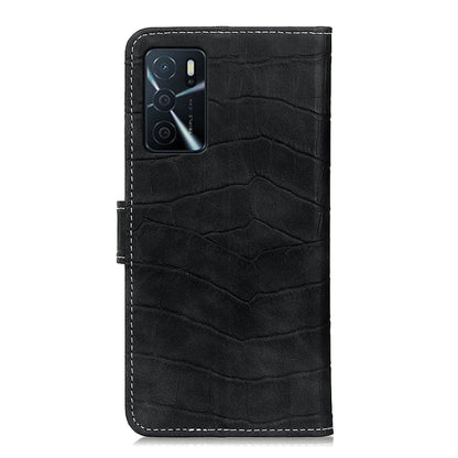 Magnetic Crocodile Texture Horizontal Flip Leather Case with Holder & Card Slots & Wallet, For Motorola Edge 20, For OPPO A16