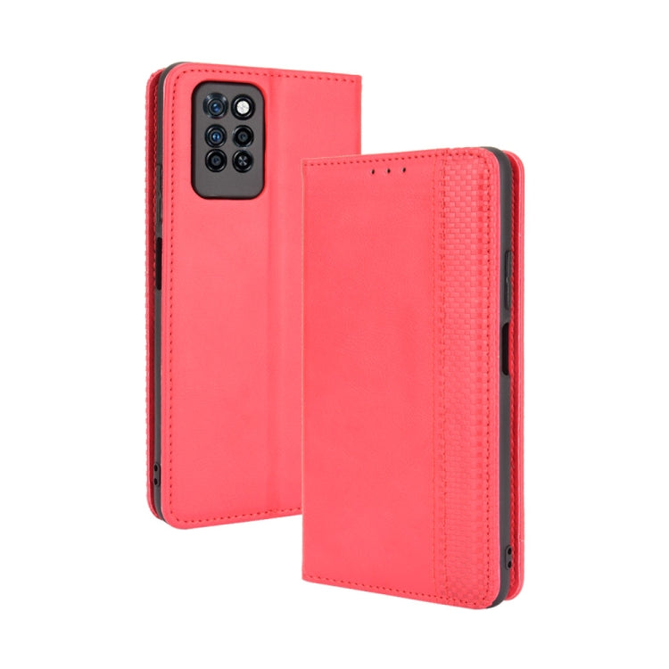 Magnetic Buckle Retro Crazy Horse Texture Horizontal Flip Leather Case with Holder & Card Slots & Photo Frame, For ZTE Blade A51, For ZTE Blade A71, For T-Mobile REVVL V+ 5G, For Infinix Hot 10s / 10s NFC / 10T, For Infinix Note 10 Pro / 10 Pro NFC    ...