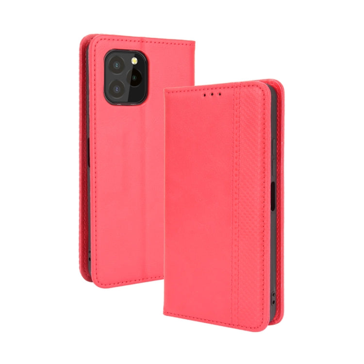 Magnetic Buckle Retro Crazy Horse Texture Horizontal Flip Leather Case with Holder & Card Slots & Photo Frame, For Blackview A100, For Oukitel C21 Pro, For Oukitel C21, For Umidigi Power 5
