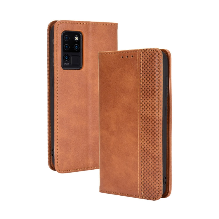 Magnetic Buckle Retro Crazy Horse Texture Horizontal Flip Leather Case with Holder & Card Slots & Photo Frame, For Blackview A100, For Oukitel C21 Pro, For Oukitel C21, For Umidigi Power 5