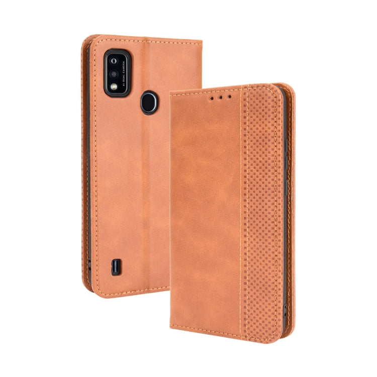 Magnetic Buckle Retro Crazy Horse Texture Horizontal Flip Leather Case with Holder & Card Slots & Photo Frame, For ZTE Blade A51, For ZTE Blade A71, For T-Mobile REVVL V+ 5G, For Infinix Hot 10s / 10s NFC / 10T, For Infinix Note 10 Pro / 10 Pro NFC    ...
