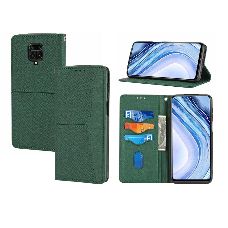 Woven Texture Stitching Magnetic Horizontal Flip PU Leather Case with Holder & Card Slots & Wallet & Lanyard, For Xiaomi Redmi Note 9 5G, For Xiaomi Redmi Note 9 Pro Max, For Xiaomi Redmi Note 10, For Xiaomi Redmi Note 10 5G