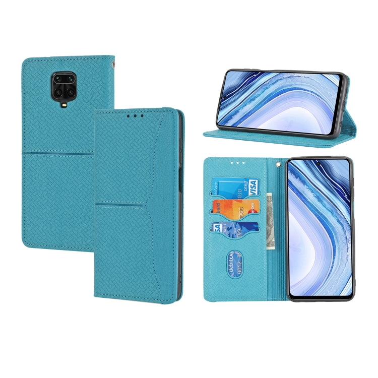 Woven Texture Stitching Magnetic Horizontal Flip PU Leather Case with Holder & Card Slots & Wallet & Lanyard, For Xiaomi Redmi Note 9 5G, For Xiaomi Redmi Note 9 Pro Max, For Xiaomi Redmi Note 10, For Xiaomi Redmi Note 10 5G