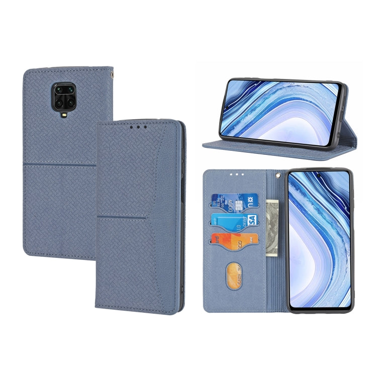 Woven Texture Stitching Magnetic Horizontal Flip PU Leather Case with Holder & Card Slots & Wallet & Lanyard, For Xiaomi Redmi Note 9 5G, For Xiaomi Redmi Note 9 Pro Max, For Xiaomi Redmi Note 10, For Xiaomi Redmi Note 10 5G