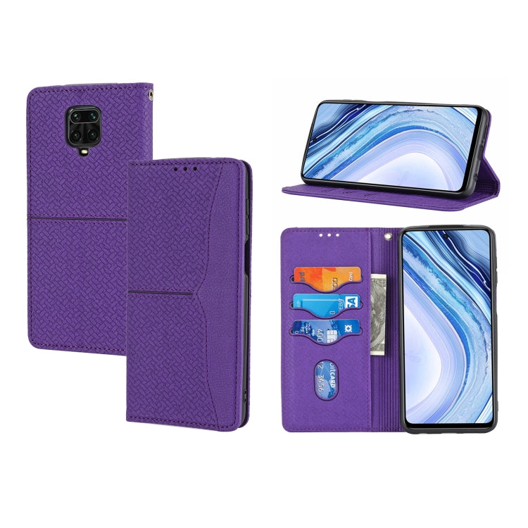 Woven Texture Stitching Magnetic Horizontal Flip PU Leather Case with Holder & Card Slots & Wallet & Lanyard, For Xiaomi Redmi Note 9 5G, For Xiaomi Redmi Note 9 Pro Max, For Xiaomi Redmi Note 10, For Xiaomi Redmi Note 10 5G