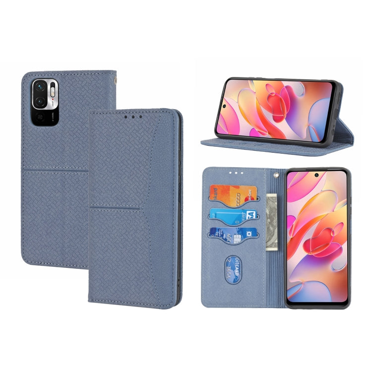 Woven Texture Stitching Magnetic Horizontal Flip PU Leather Case with Holder & Card Slots & Wallet & Lanyard, For Xiaomi Redmi Note 9 5G, For Xiaomi Redmi Note 9 Pro Max, For Xiaomi Redmi Note 10, For Xiaomi Redmi Note 10 5G
