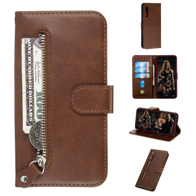Fashion Calf Texture Zipper Horizontal Flip PU Leather Case, with Holder & Card Slots & Wallet, For Huawei nova 5i Pro/Mate 30 Lite, For Huawei nova 5 / nova 5 Pro, For Huawei Honor 9X / Honor 9X Pro, For Xiaomi Mi CC9e / Mi A3                         ...