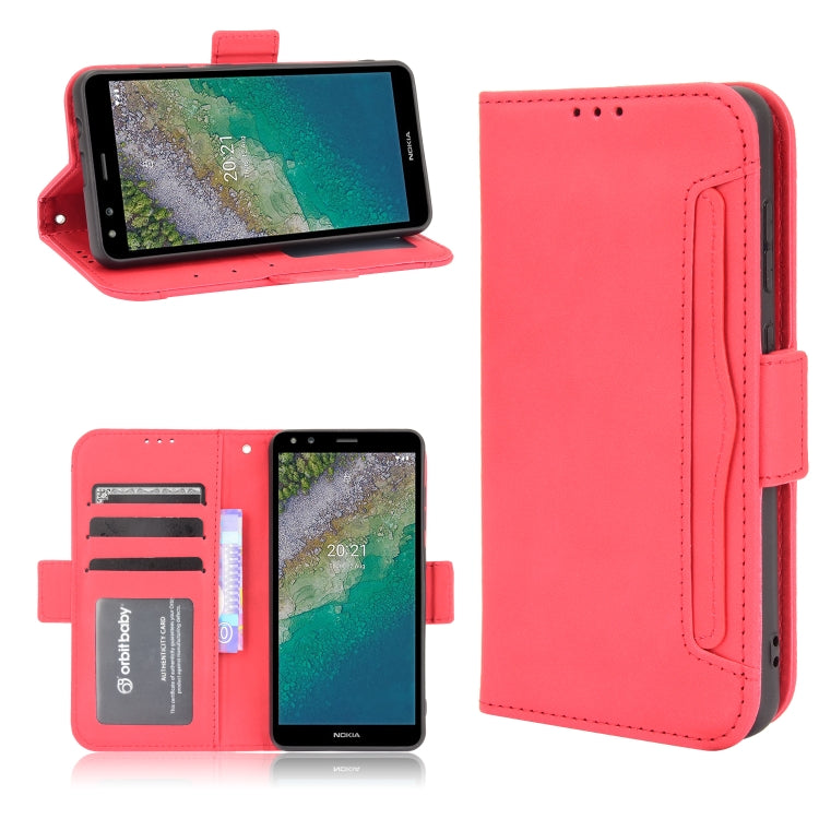 Skin Feel Calf Pattern Horizontal Flip Leather Case with Holder & Card Slots & Photo Frame, For Nokia C01 Plus, For Nokia C10/C20, For Nokia XR20, For Oukitel C21 Pro