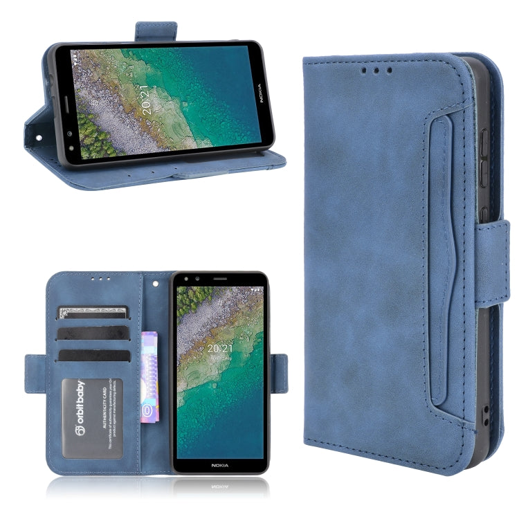 Skin Feel Calf Pattern Horizontal Flip Leather Case with Holder & Card Slots & Photo Frame, For Nokia C01 Plus, For Nokia C10/C20, For Nokia XR20, For Oukitel C21 Pro